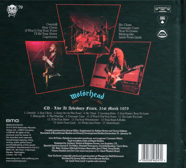 MOTORHEAD – OVERKILL deluxe 40th anniversary CD