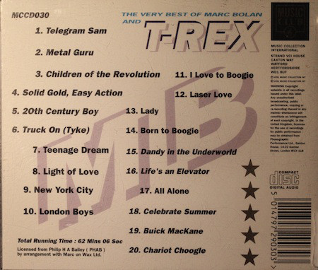 BOLAN MARC & T-REX – VERY BEST OF