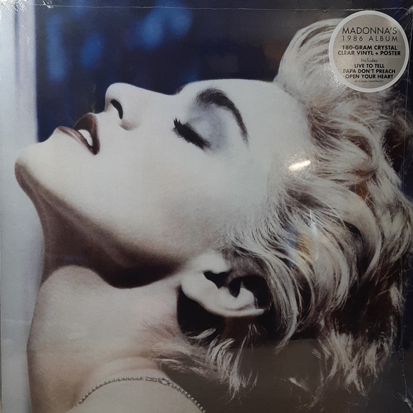 MADONNA – TRUE BLUE crystal clear vinyl LP