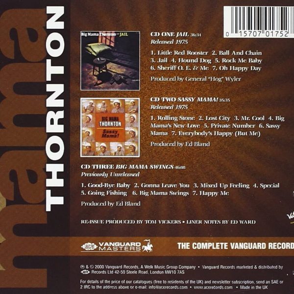 THORNTON BIG MAMA – COMPLETE VANGUARD RECORDINGS