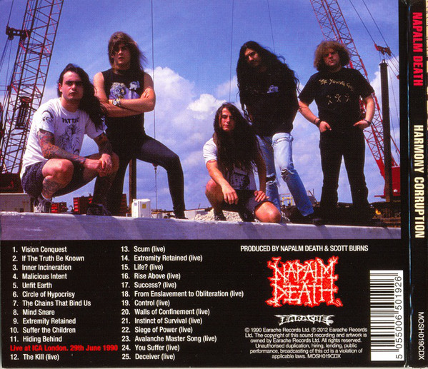 NAPALM DEATH – HARMONY CORRUPTION CD