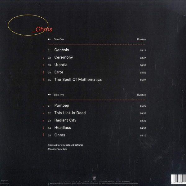 DEFTONES – OHMS LP