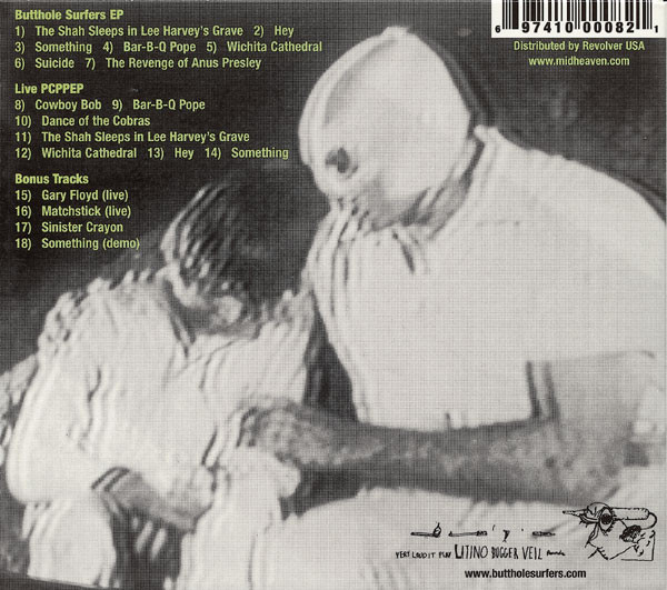 BUTTHOLE SURFERS – BUTTHOLE SURFERS/LIVE PCPPEP CD