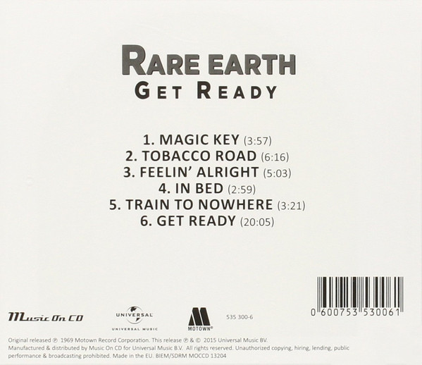 RARE EARTH – GET READY CD