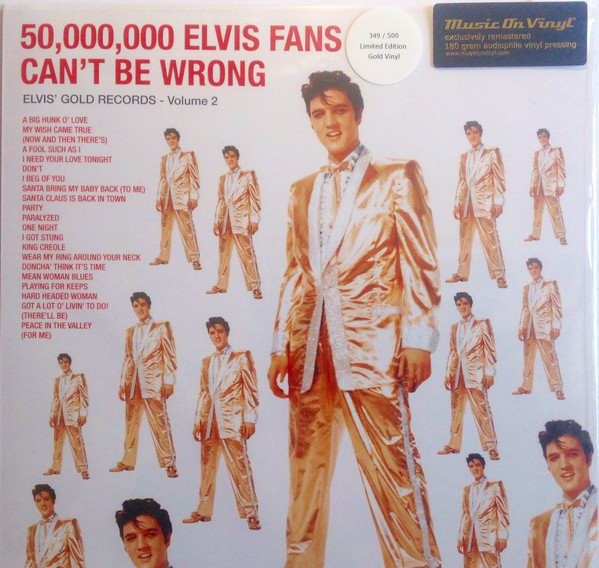 PRESLEY ELVIS – 50000000 ELVIS FANS CAN’T BE WRONG LP