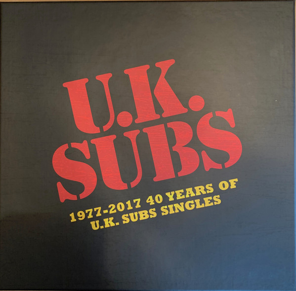 UK SUBS – SINGLES 1977-2017 coloured vinyl 4X10”