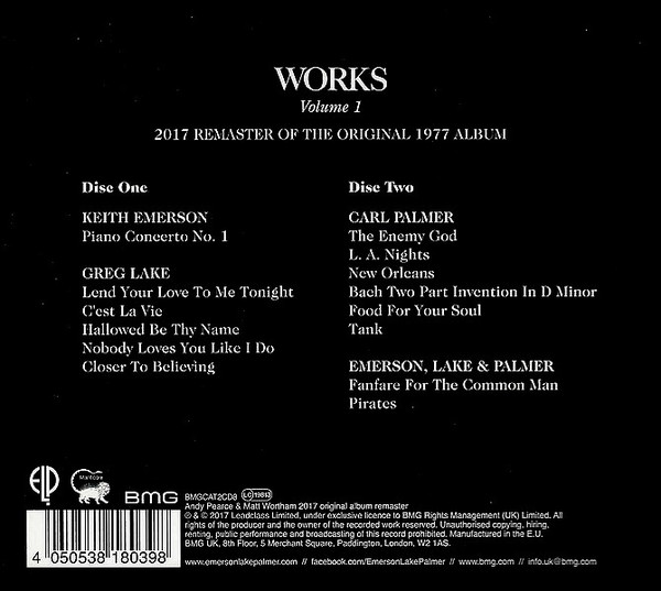 EMERSON LAKE & PALMER – WORKS VOL.1 CD2