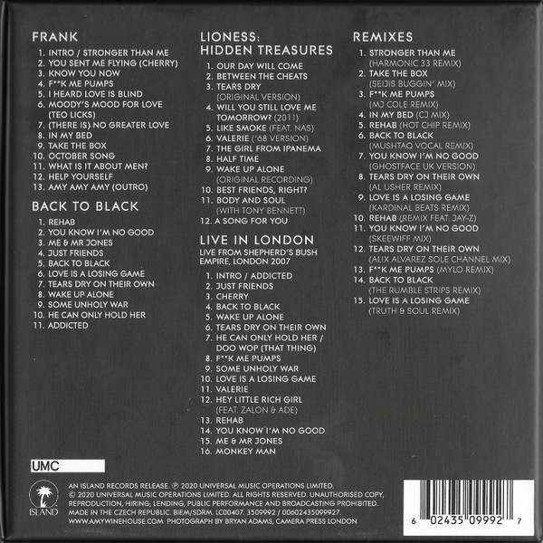 WINEHOUSE AMY – COLLECTION CD5
