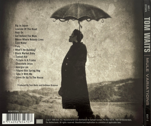 WAITS TOM – MULE VARIATIONS new remastered digi pack CD