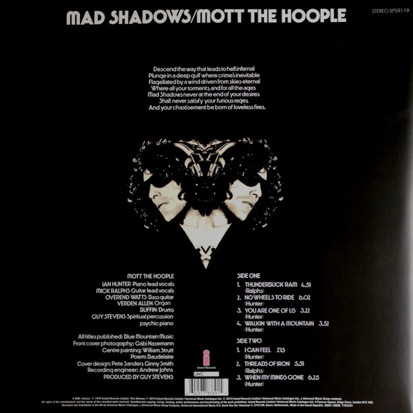 MOTT THE HOOPLE – MAD SHADOWS LP