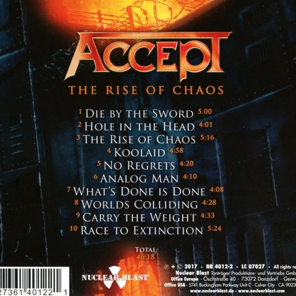 ACCEPT – RISE OF CHAOS