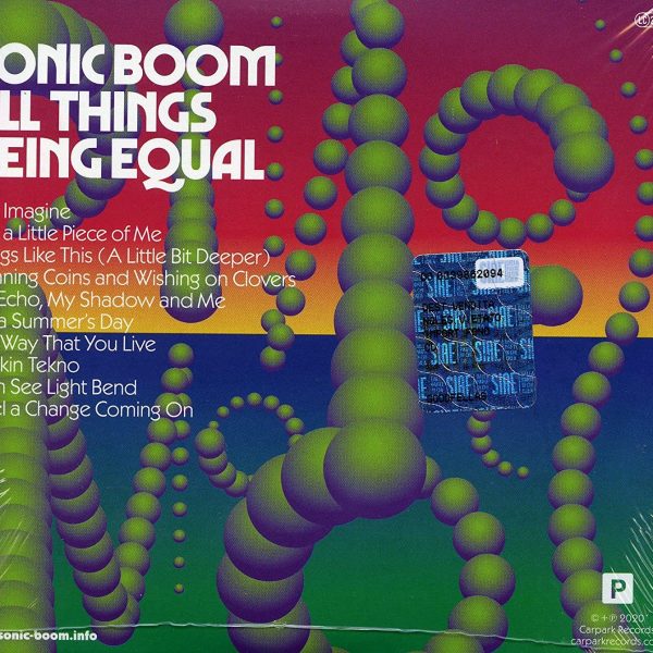 SONIC BOOM – ALL THINGS BEING EQUAL CD