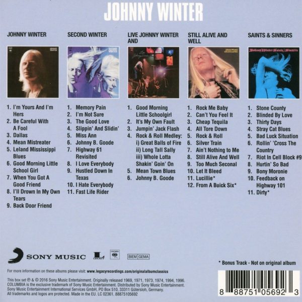 WINTER JOHNNY – ORIGINAL ALBUM CLASSICS…CD5