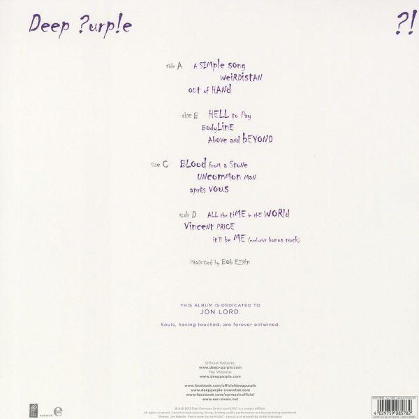 DEEP PURPLE – NOW WHAT…LP2