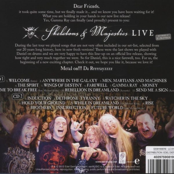 GAMMA RAY – SKELETONES & MAJESTIES LIVE CD2