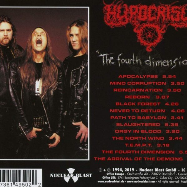 HYPOCRISY – FOURTH DIMENSION CD