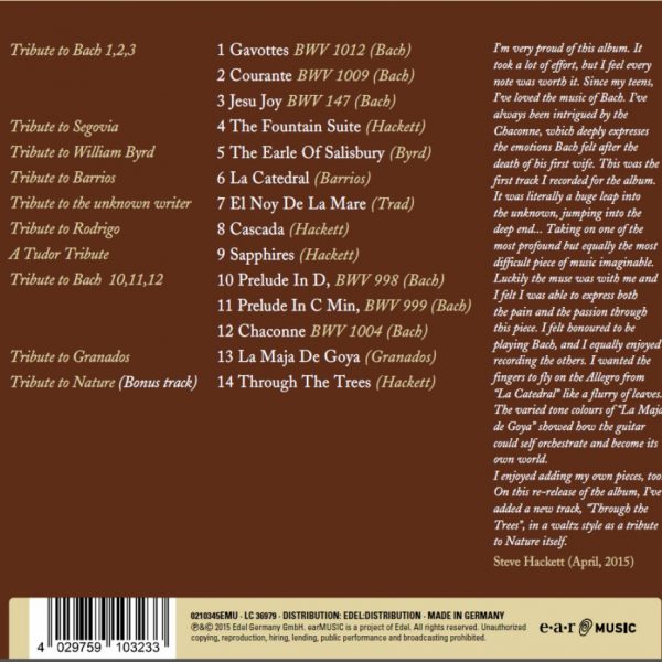 HACKETT STEVE – TRIBUTE CD
