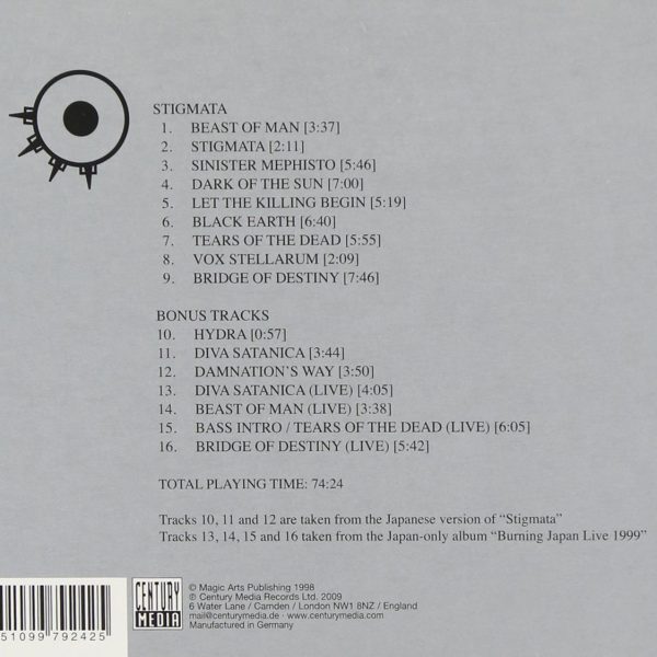 ARCH ENEMY – STIGMATA deluxe edition CD