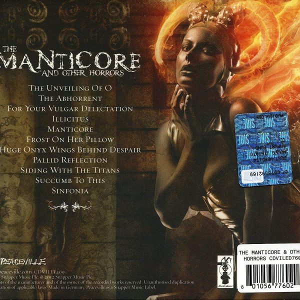 CRADLE OF FILTH – MANTICORE AND OTHER HORRORS CD