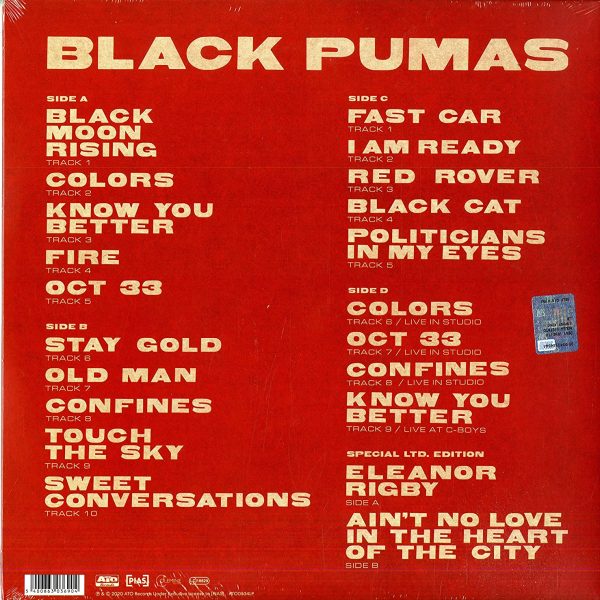 BLACK PUMAS – BLACK PUMAS super deluxe edition LP2