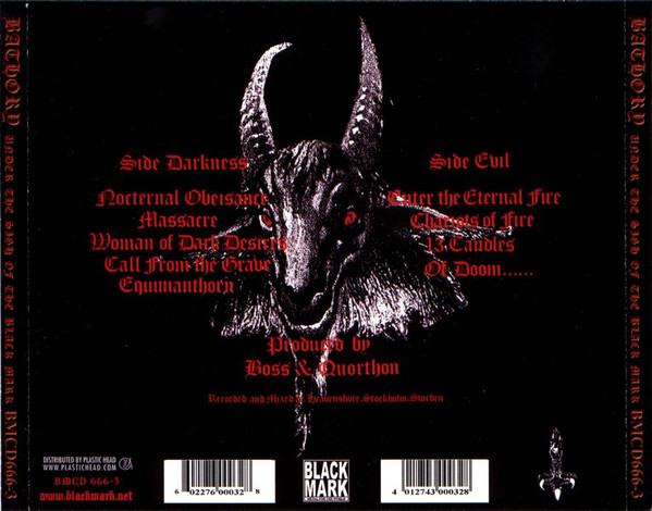 BATHORY – UNDER THE SIGN OF THE BLACK MARK  CD