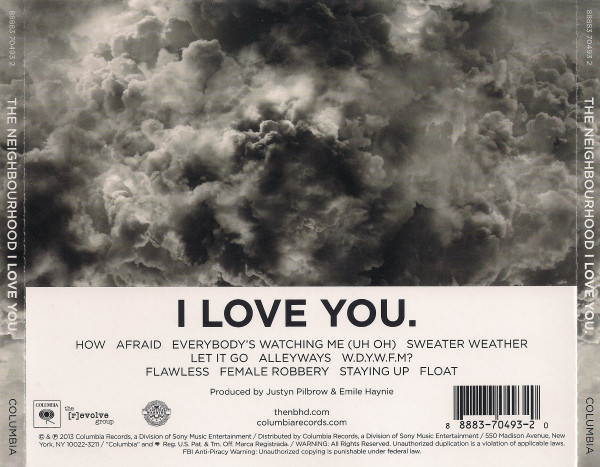 NEIGHBOURHOOD – I LOVE YOU CD
