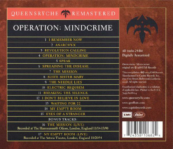 QUEENSRYCHE – OPERATION MINDCRIME