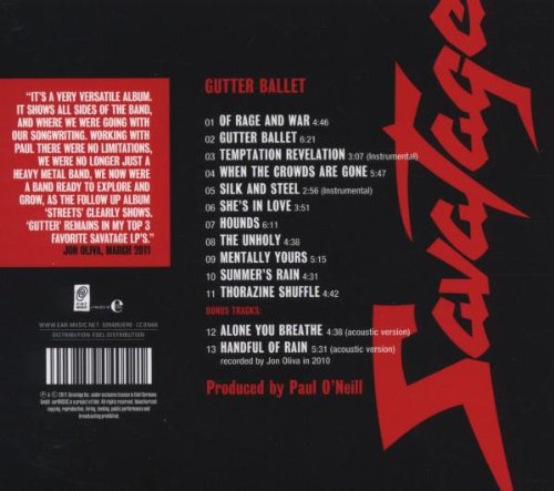 SAVATAGE – GUTTER BALLET  CD