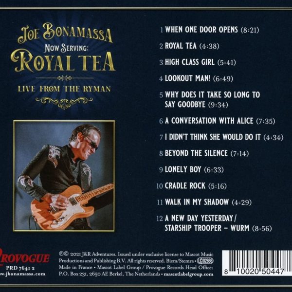 BONAMASSA JOE – NOW SERVING-ROYAL TEA LIVE FROM THE RYMAN CD