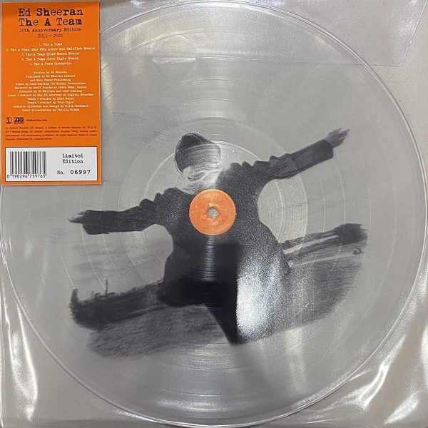 SHEERAN ED – A TEAM RSD 2021 picture disc clear vinyl 12″ MAXI SINGLE