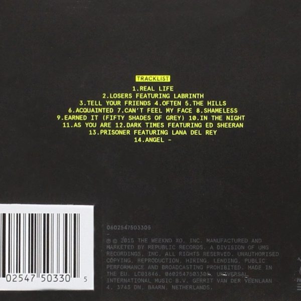 WEEKND – BEAUTY BEHIND CD