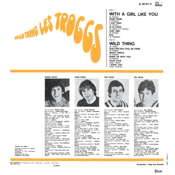 TROGGS – WILD THING CD