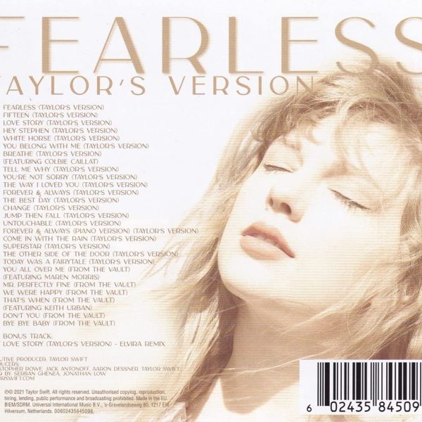 SWIFT TAYLOR – FEARLESS CD