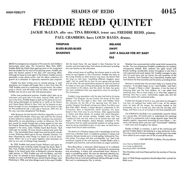 REDD FREDDIE – SHADES OF RED limited edition LP