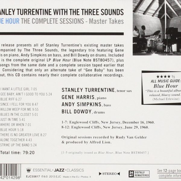 TURRENTINE STANLEY – COMPLETE SESSIONS CD