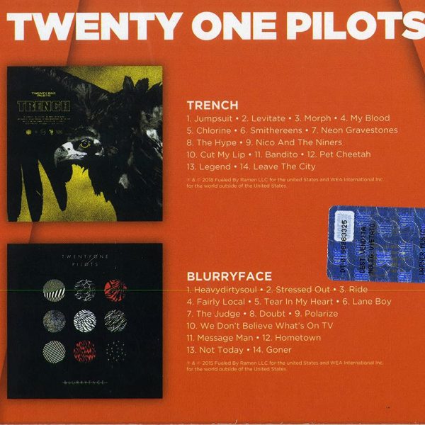 TWENTY ONE PILOTS – TRENCH/BLURRYFACE CD2