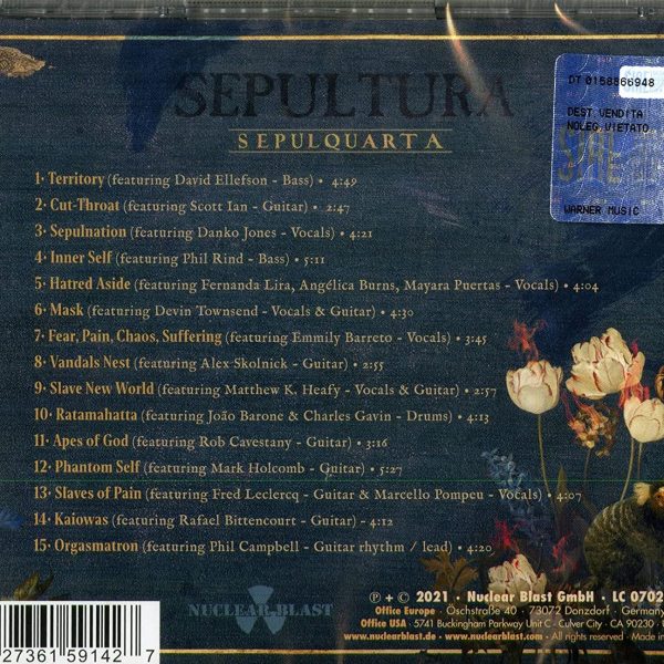 SEPULTURA – SEPULQUARTA CD