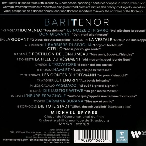 SPYRES MICHAEL – BARITENOR CD