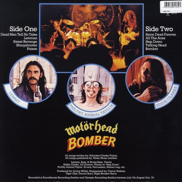 MOTORHEAD – BOMBER silver vinyl LP