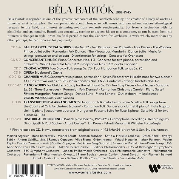 BARTOK – HUNGARIAN SOUL CD20