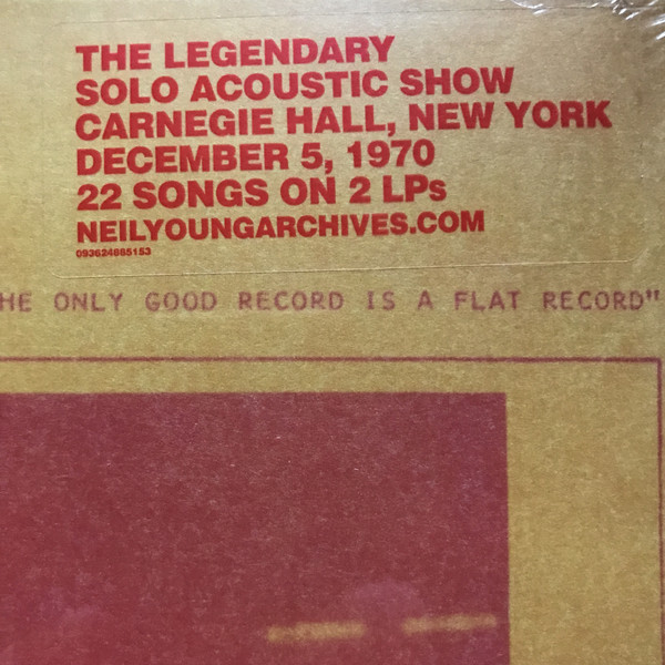 YOUNG NEIL – CARNEGIE HALL 1970  LP2
