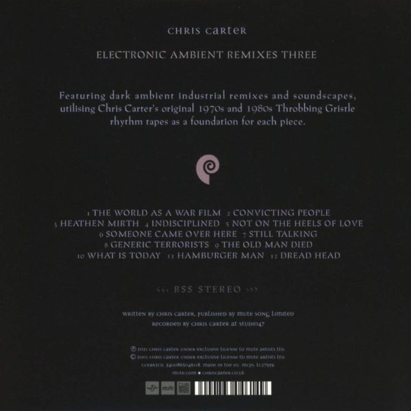 CARTER CHRIS – ELECTRONIC AMBIENT REMIXES CD