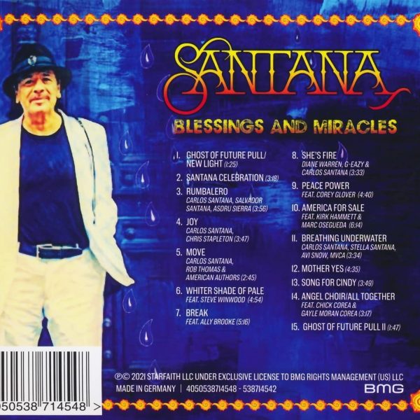 SANTANA – BLESSINGS AND MIRACLES CD