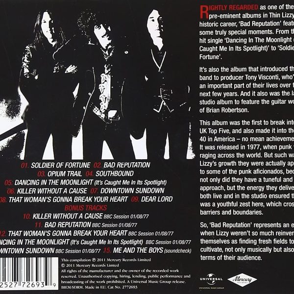 THIN LIZZY – BAD REPUTATION CD