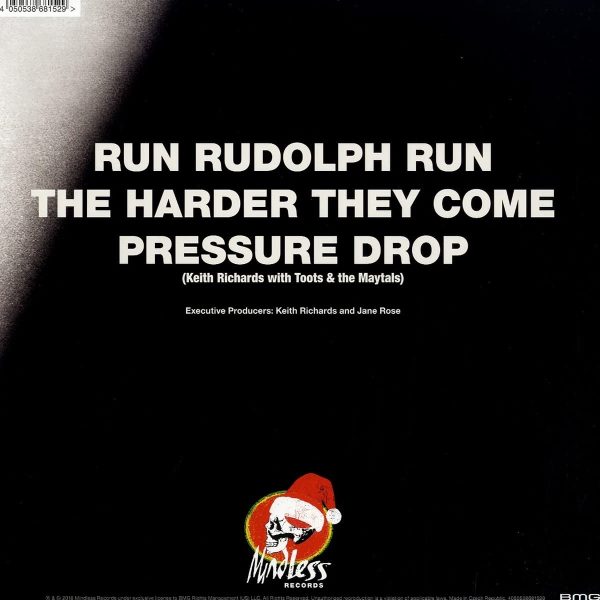 RICHARDS KEITH – RUN RUDOLPH RUN red & black splattered vinyl 12”maxi