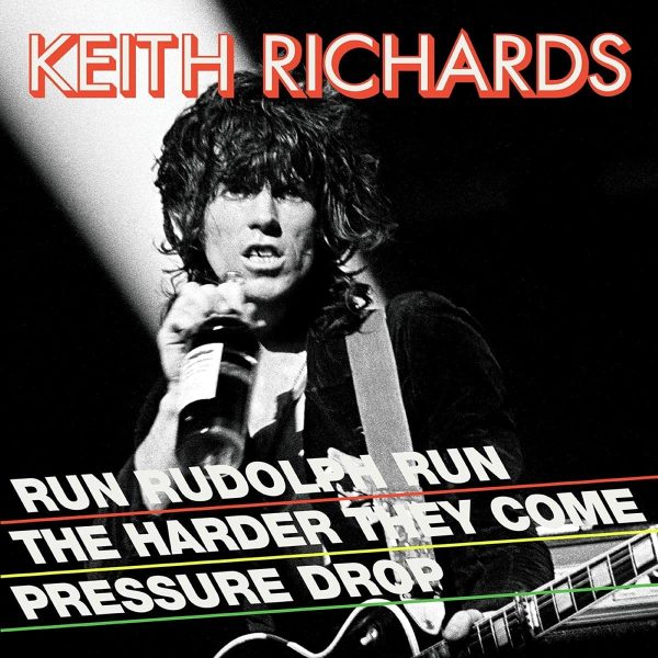 RICHARDS KEITH – RUN RUDOLPH RUN red & black splattered vinyl 12”maxi