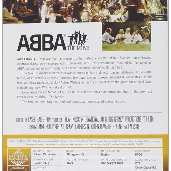 ABBA – MOVIE DVD