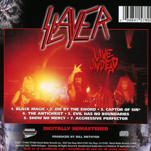 SLAYER – LIVE UNDEAD CD