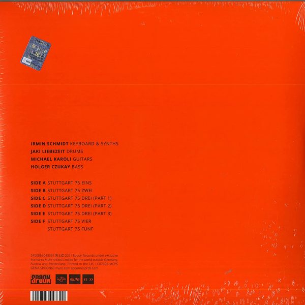 CAN – LIVE IN STUTTGART 1975 orange vinyl LP3