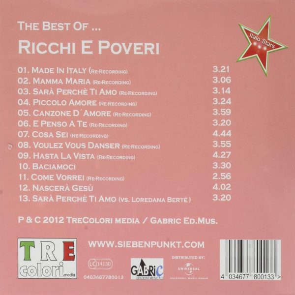 RICCHI & POVERI – BEST OF CD